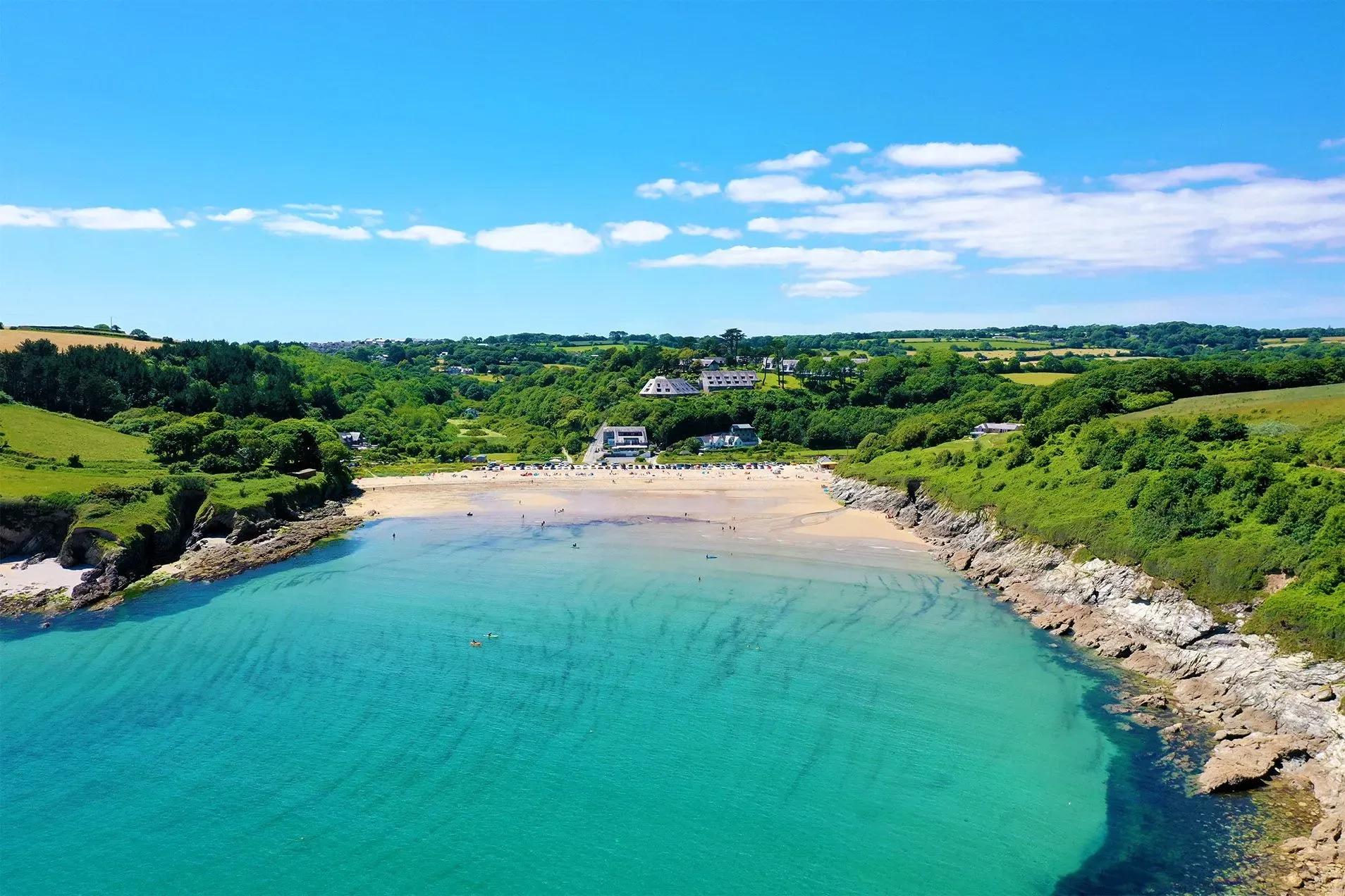 Maenporth coastline, Cornwall