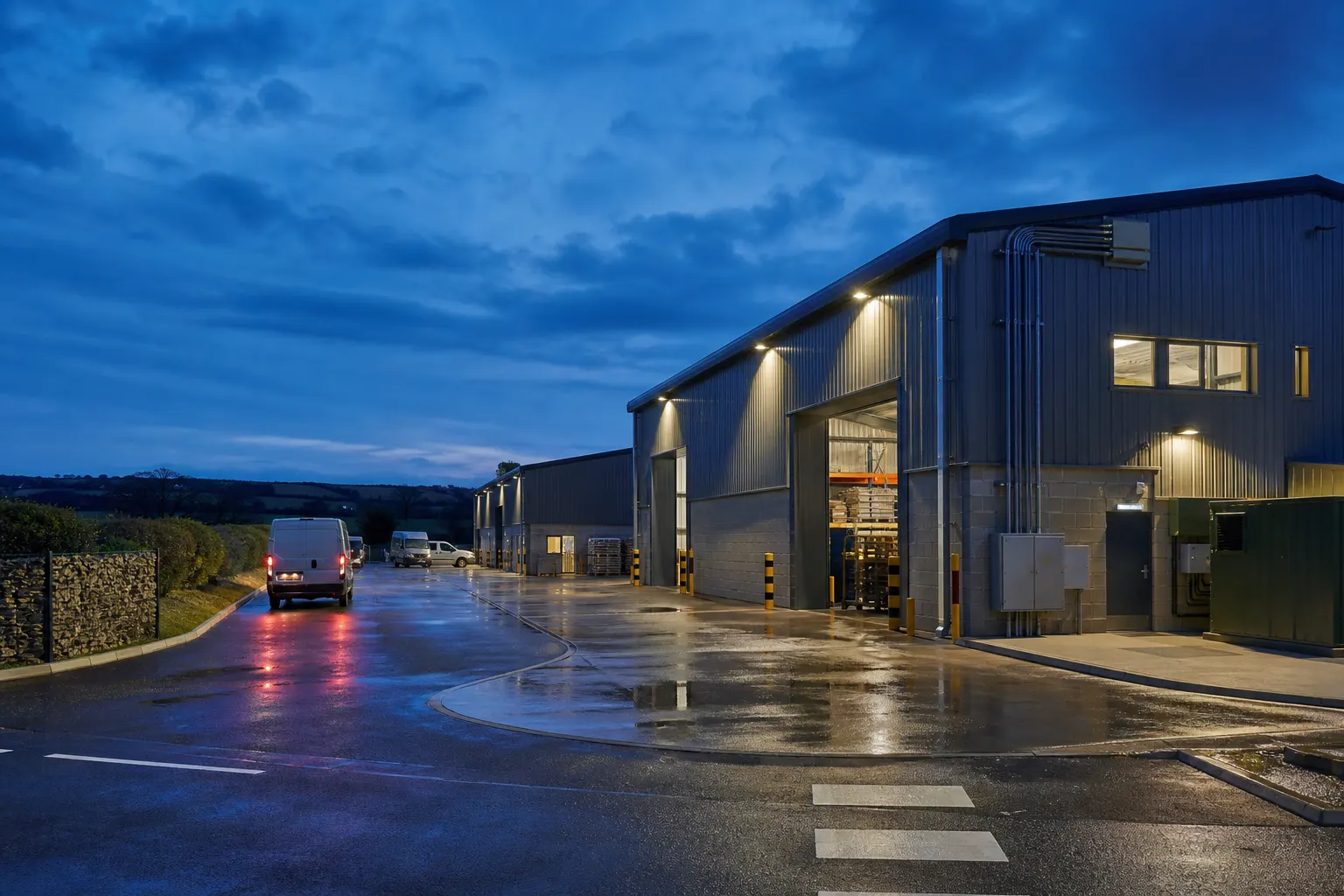 Commercial outdoor lighting in Cornwall without wasted light