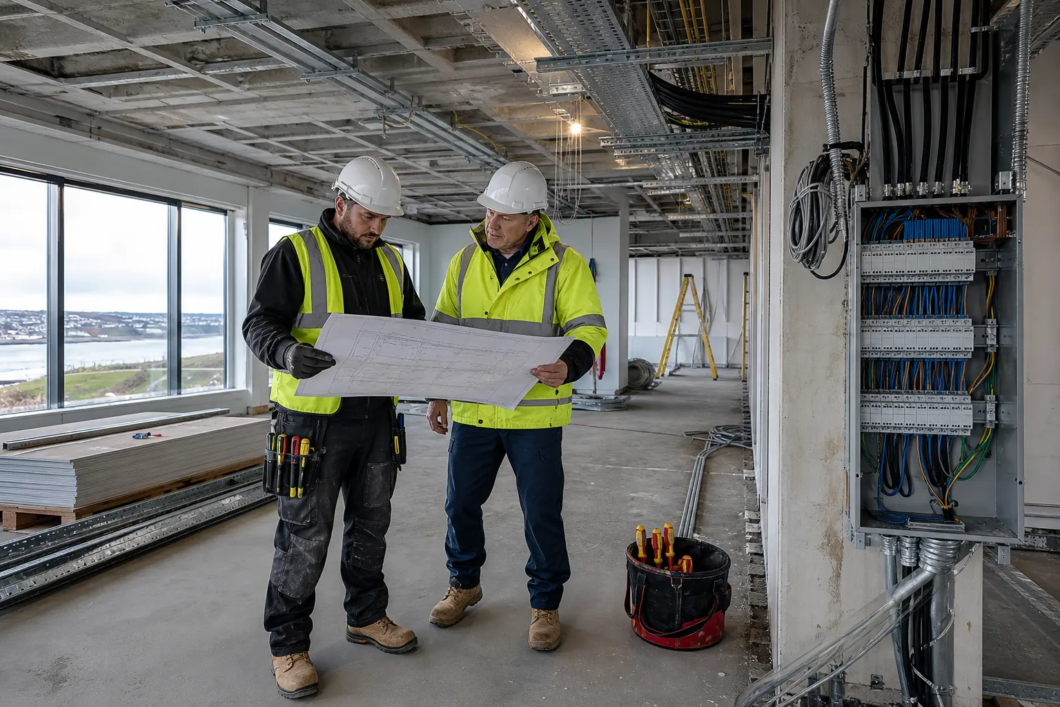 Planning electrical work for a commercial refurbishment in Cornwall