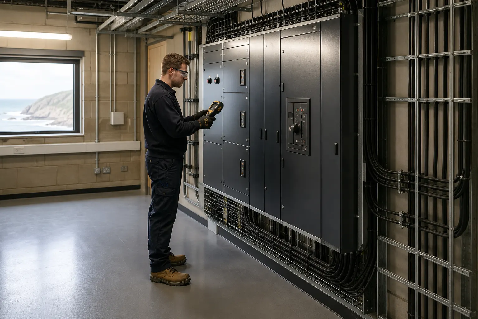 Planning electrical work for a commercial refurbishment in Cornwall