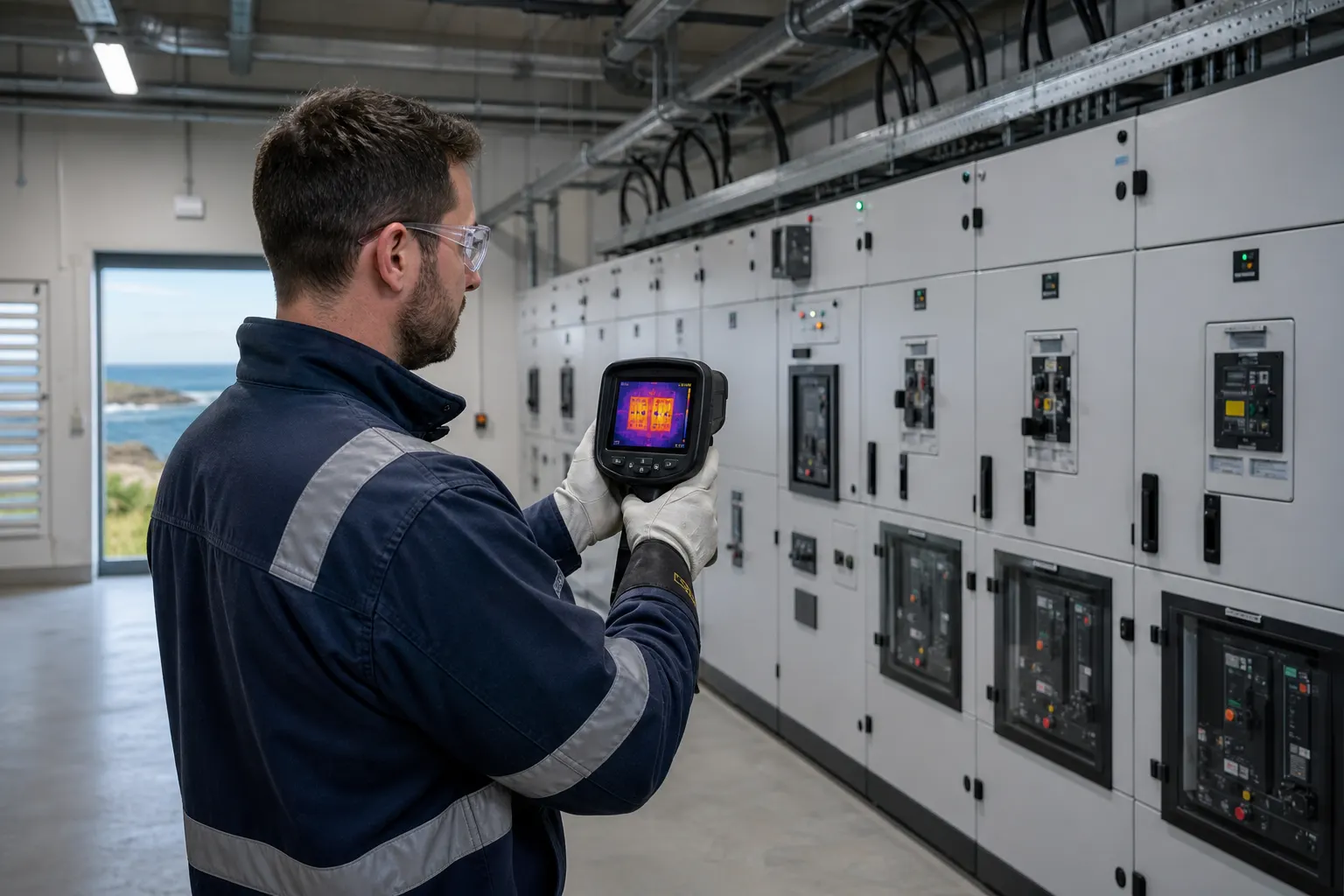 Electrical thermal imaging in Cornwall for planned maintenance