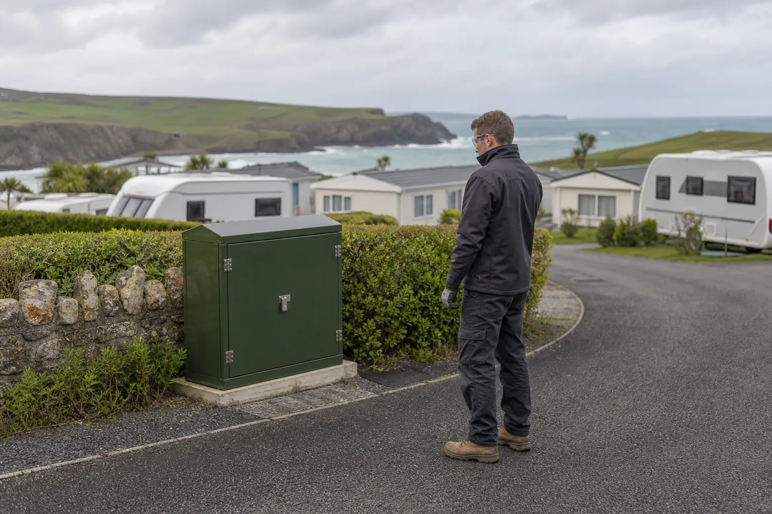 Holiday park electrical upgrades in Cornwall - planning capacity across the whole site
