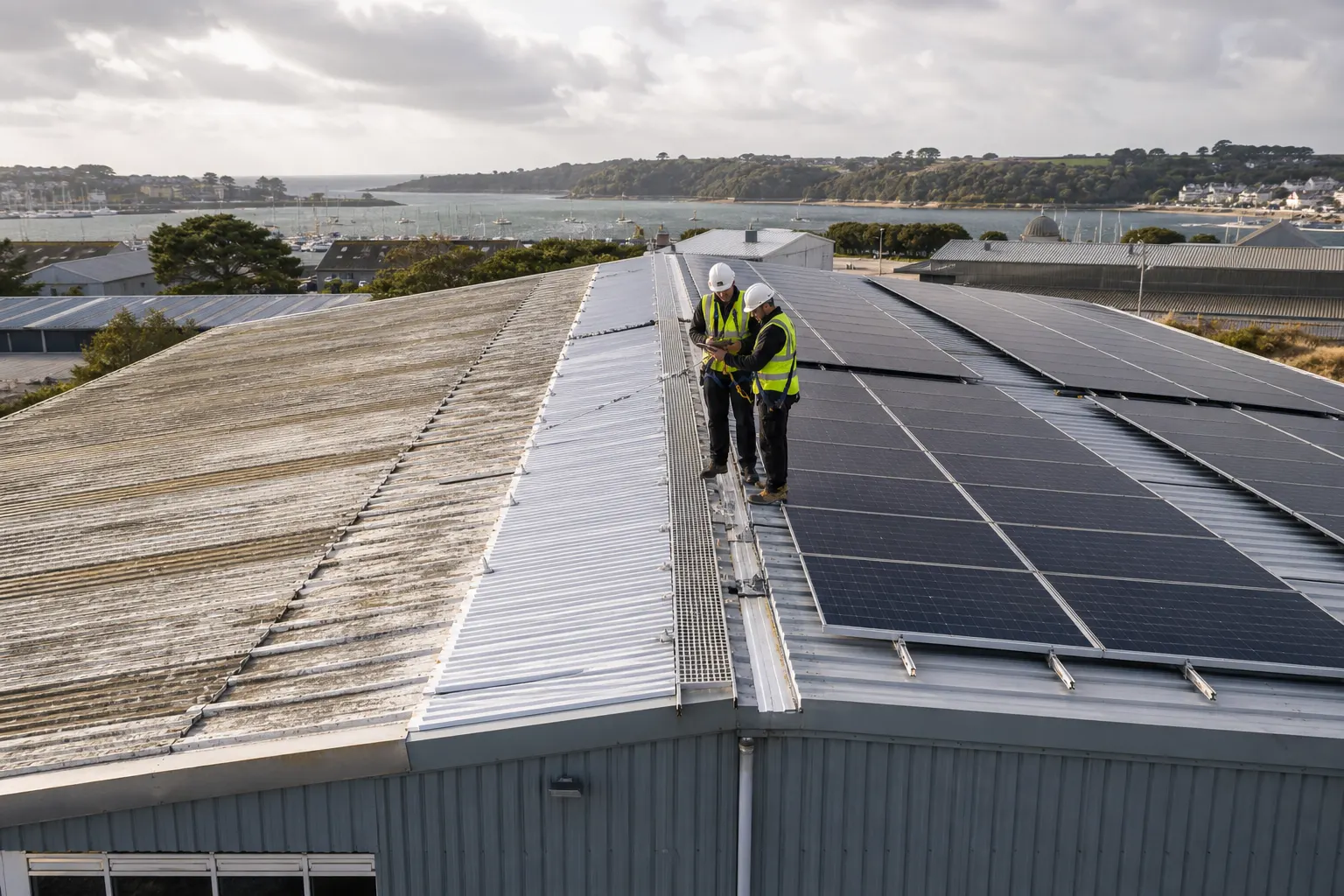 Should You Repair or Replace a Commercial Roof Before Adding Solar Panels in Falmouth?