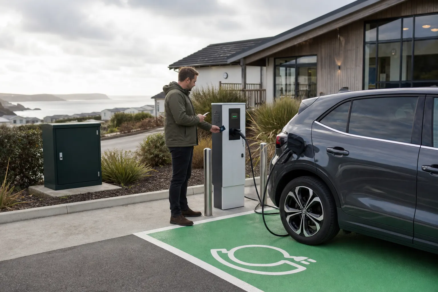 Can Falmouth Holiday Parks Use the Workplace Charging Scheme for Guest EV Chargers?