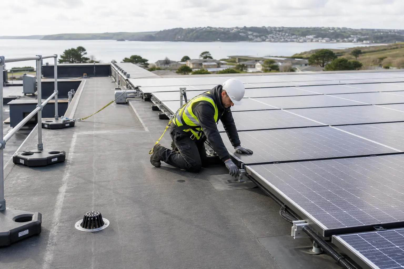 Should You Repair or Replace a Commercial Roof Before Adding Solar Panels in Falmouth?