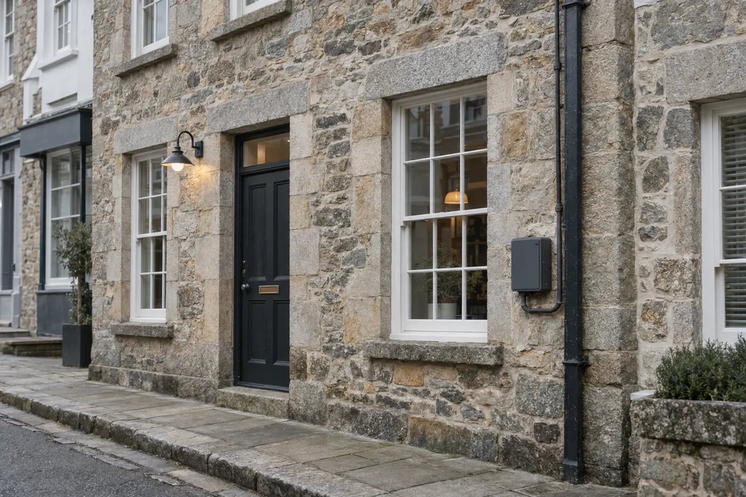 Does electrical work in a listed Falmouth building need consent?