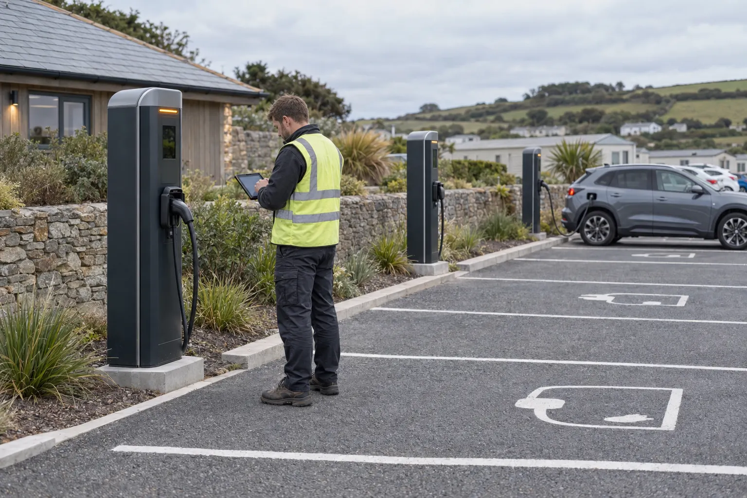 Why a commercial EV charger can stop on a voltage alert