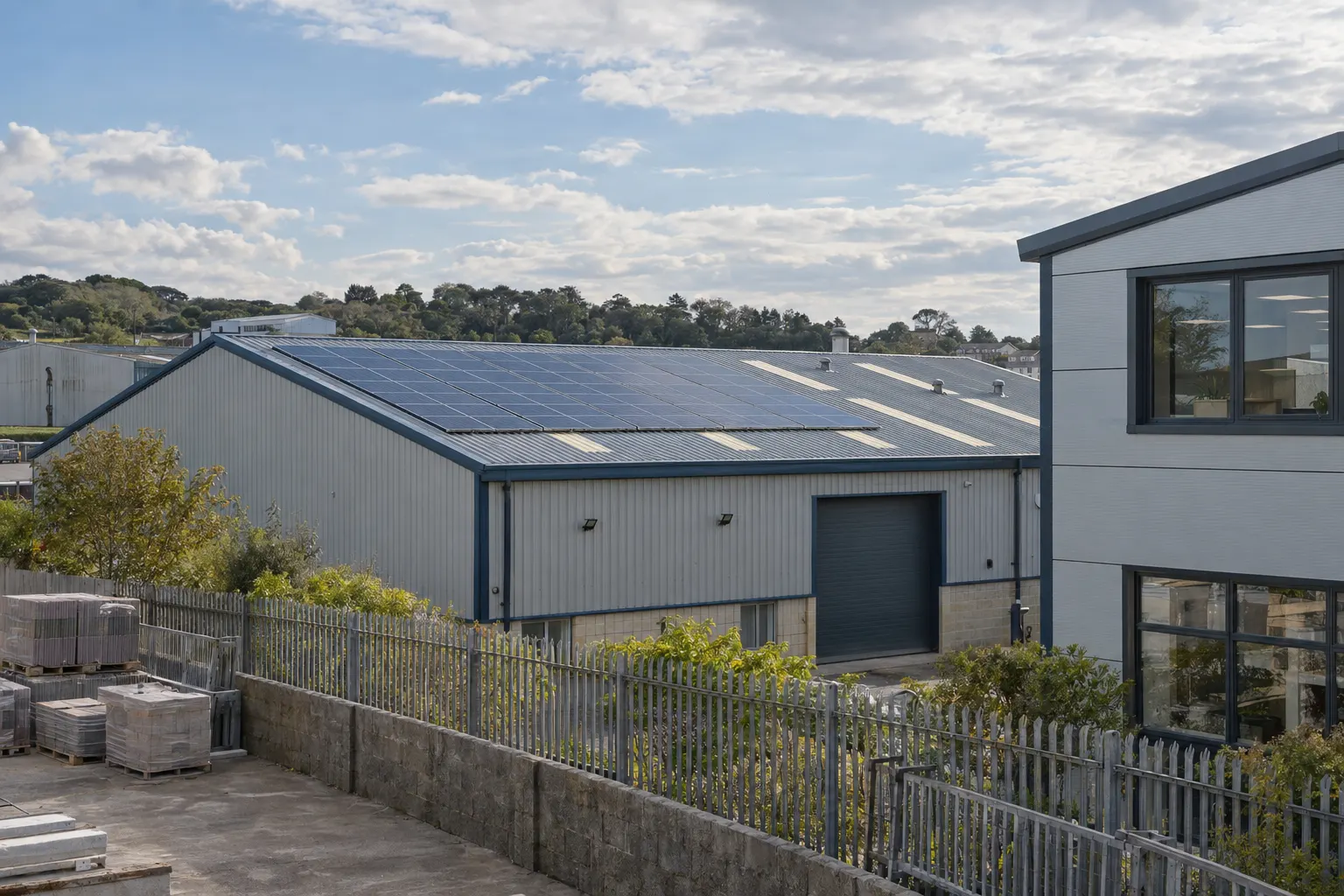 Does a Falmouth commercial roof need planning permission for solar?