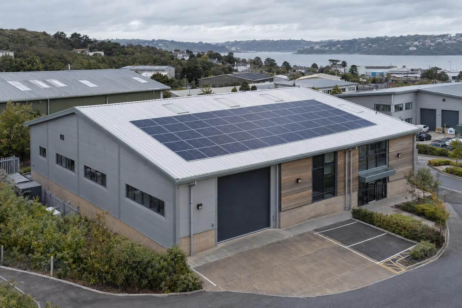 Does a Falmouth commercial roof need planning permission for solar?