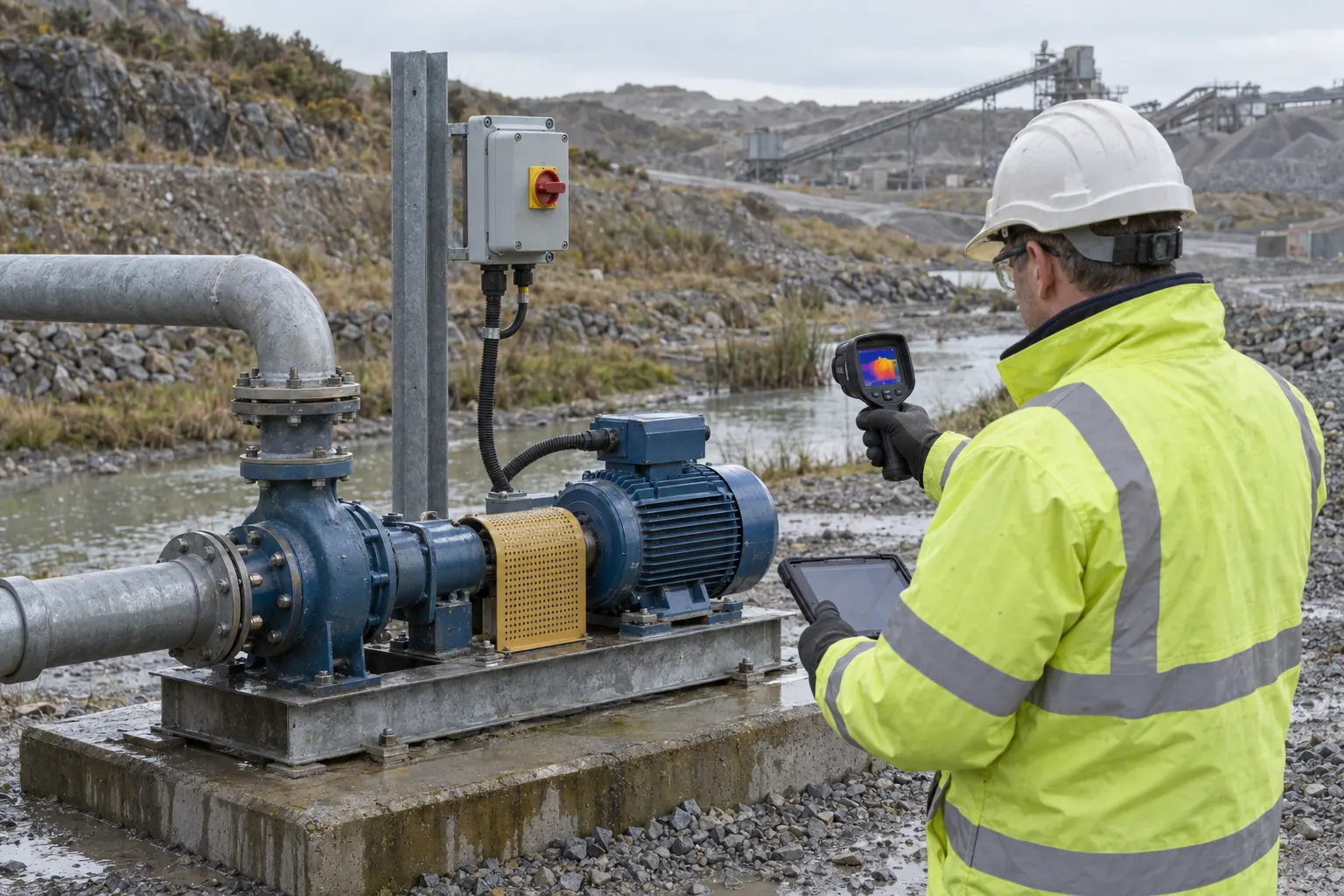 How often should a Cornwall quarry inspect its electrical equipment?