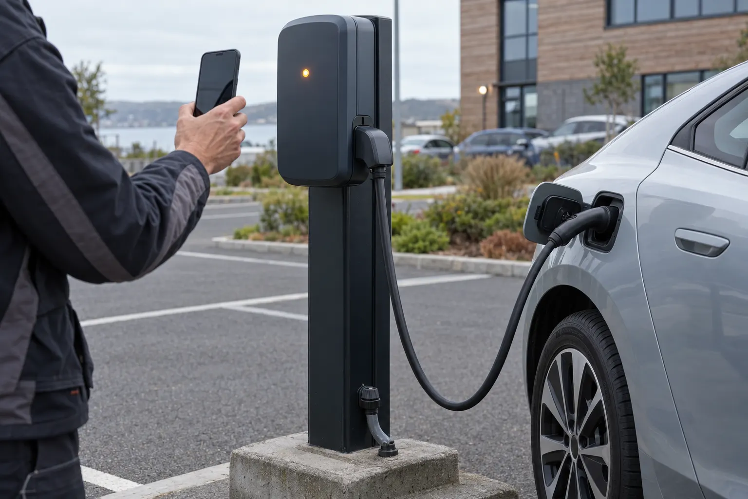 Why a commercial EV charger can stop on a voltage alert