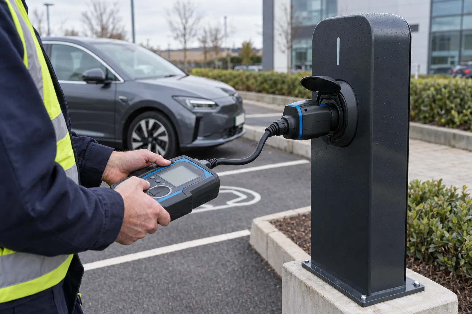 Setting a commercial EV charger maintenance schedule