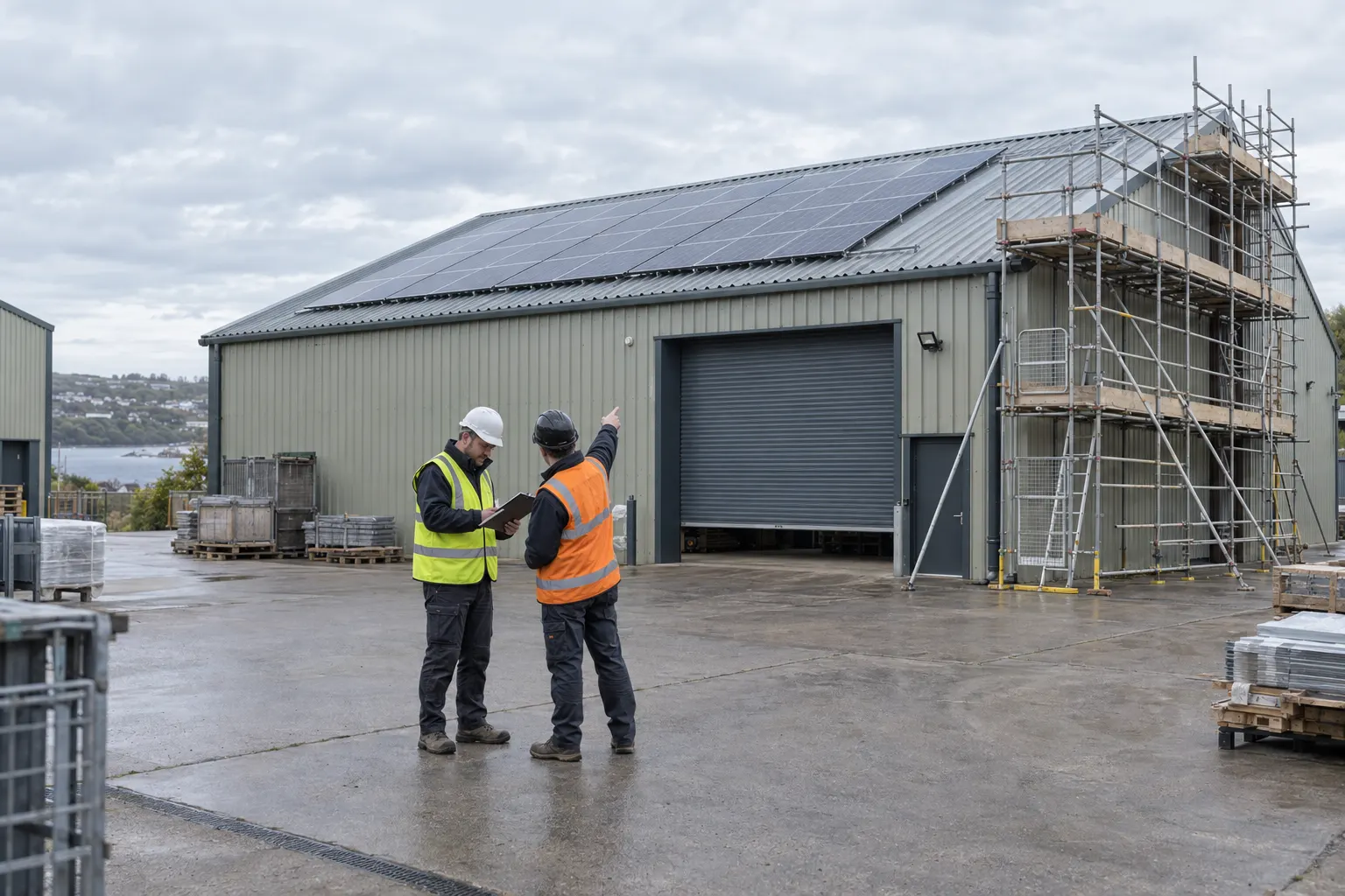 Solar panels on rented commercial property in Falmouth