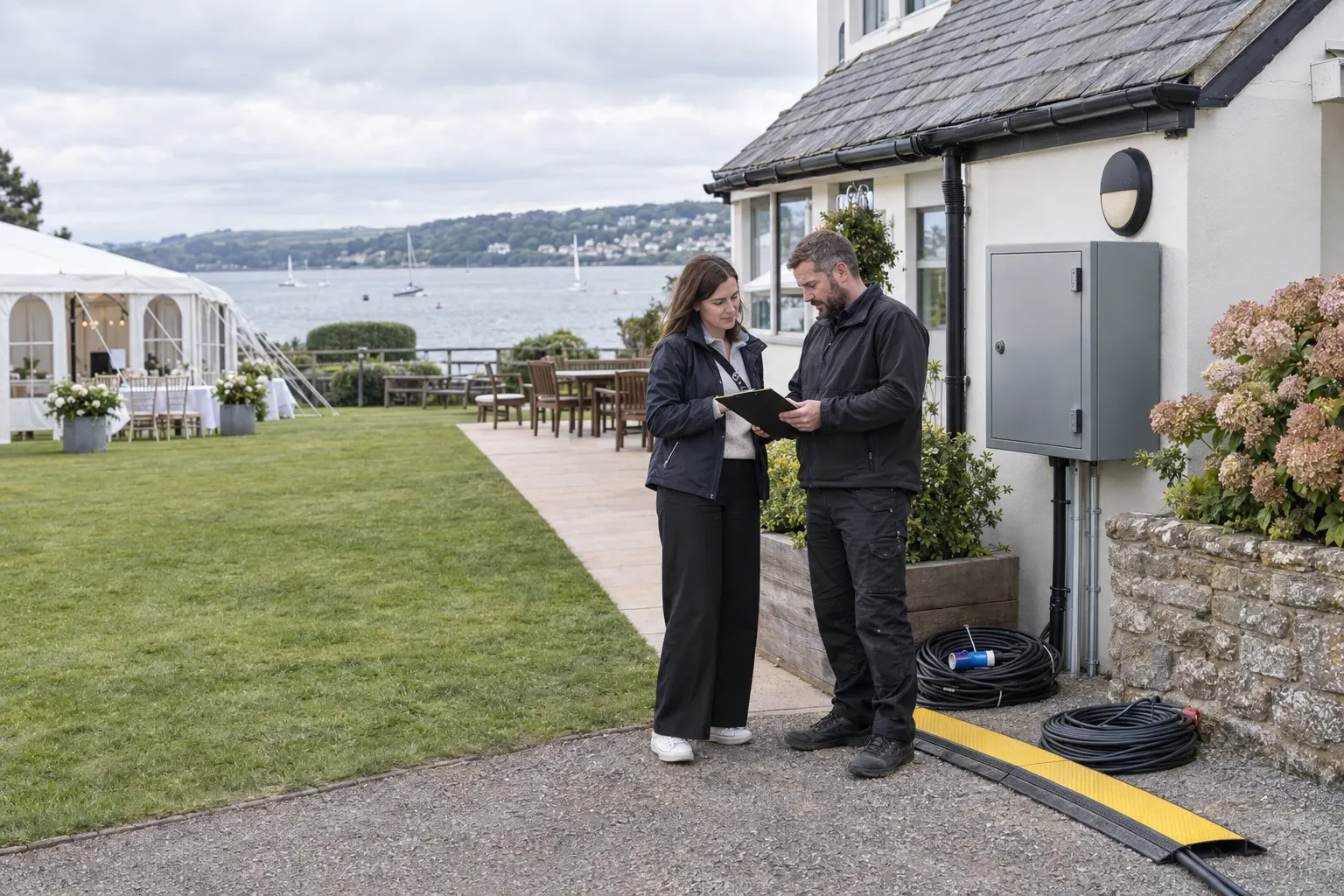 What Should Falmouth Venues Check Before Connecting Temporary Event Power?