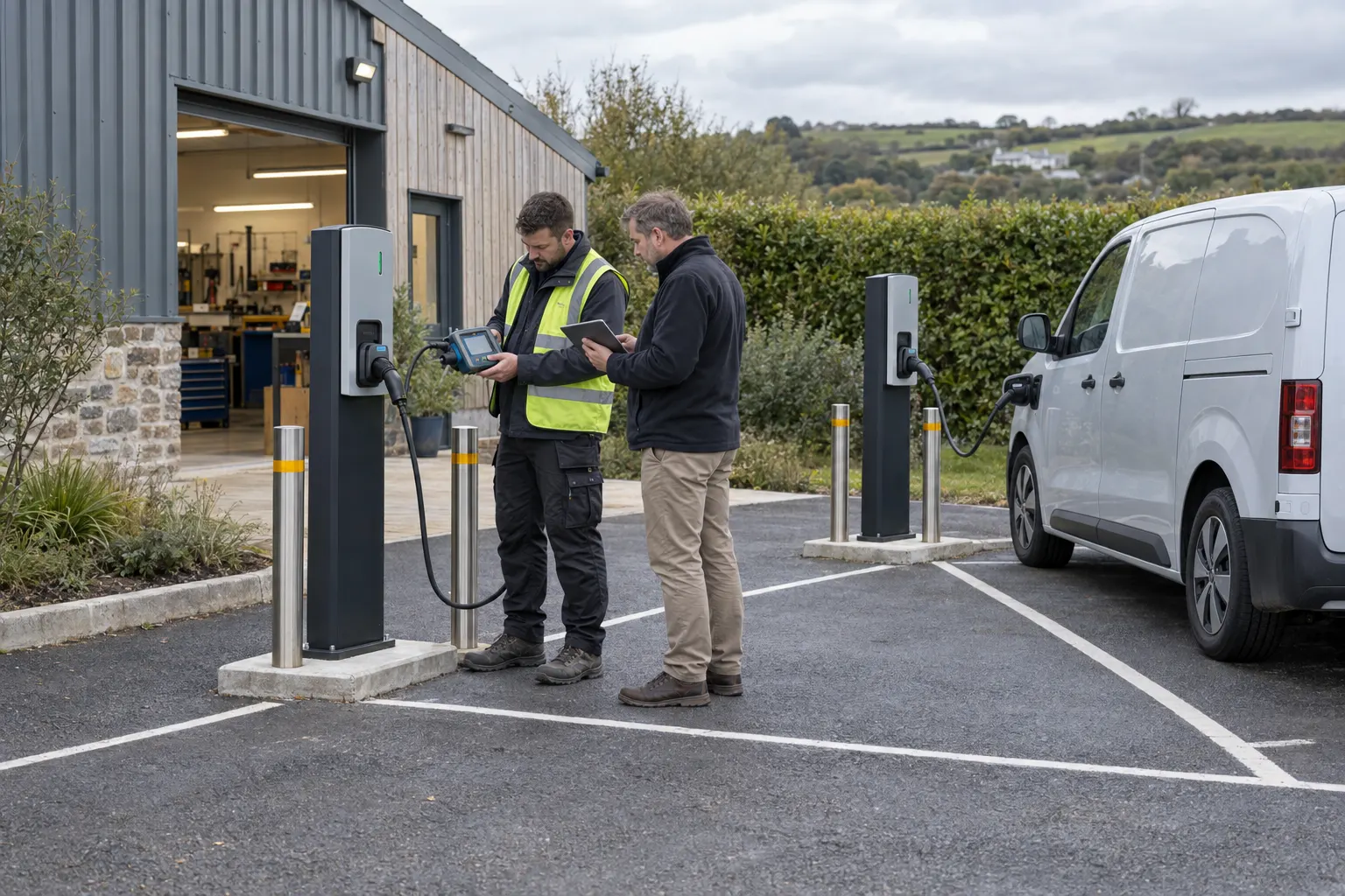 Setting a commercial EV charger maintenance schedule