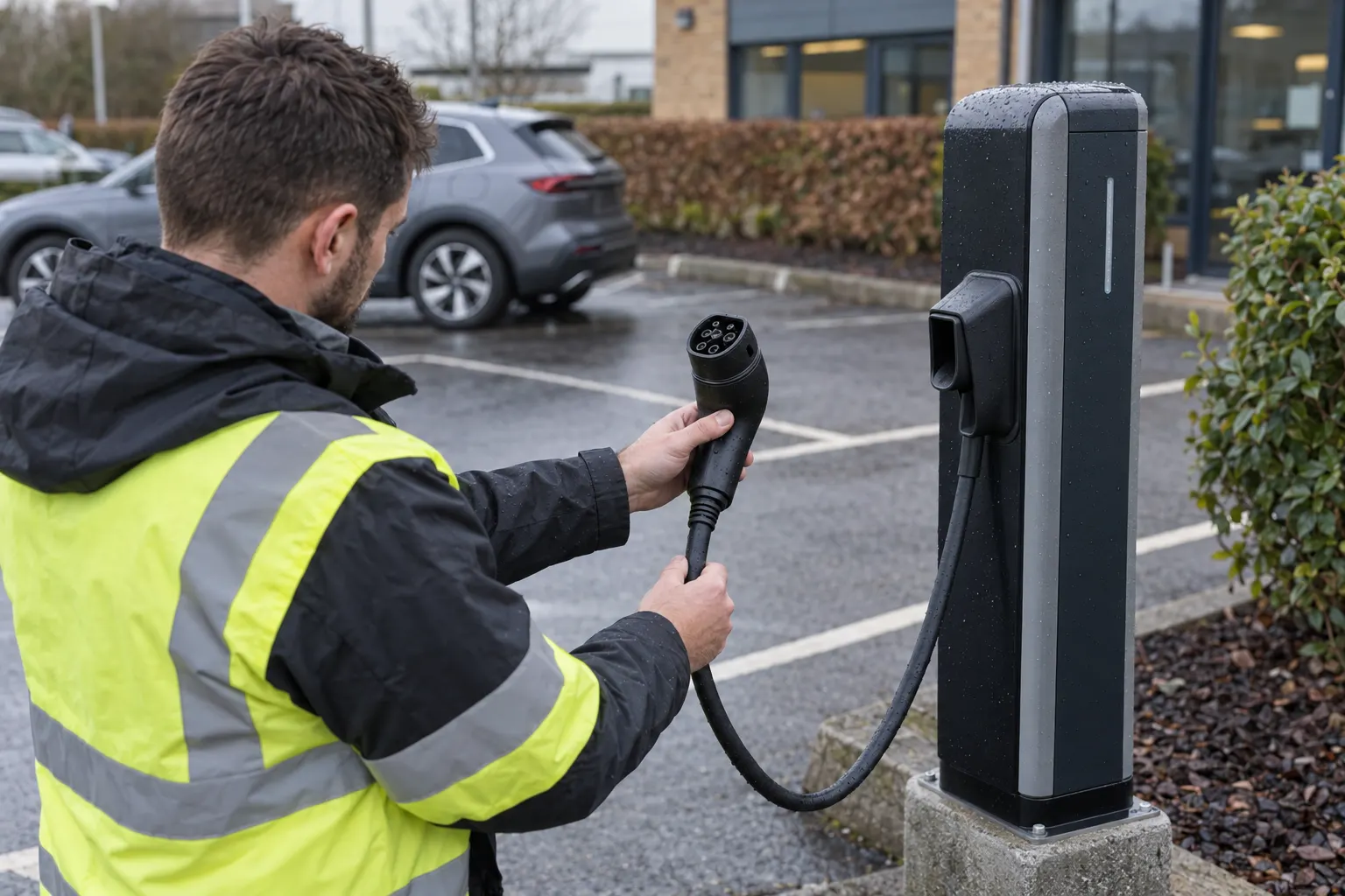 Setting a commercial EV charger maintenance schedule