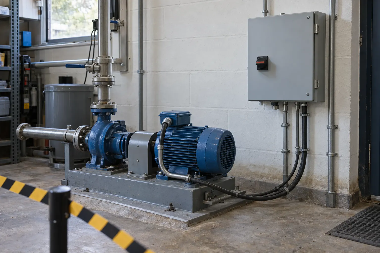 When can a Falmouth business restore power after flooding?