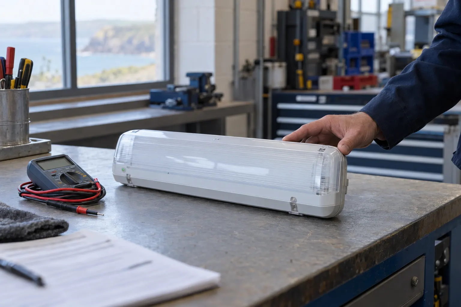 After a Failed Emergency Lighting Test on a Working Site