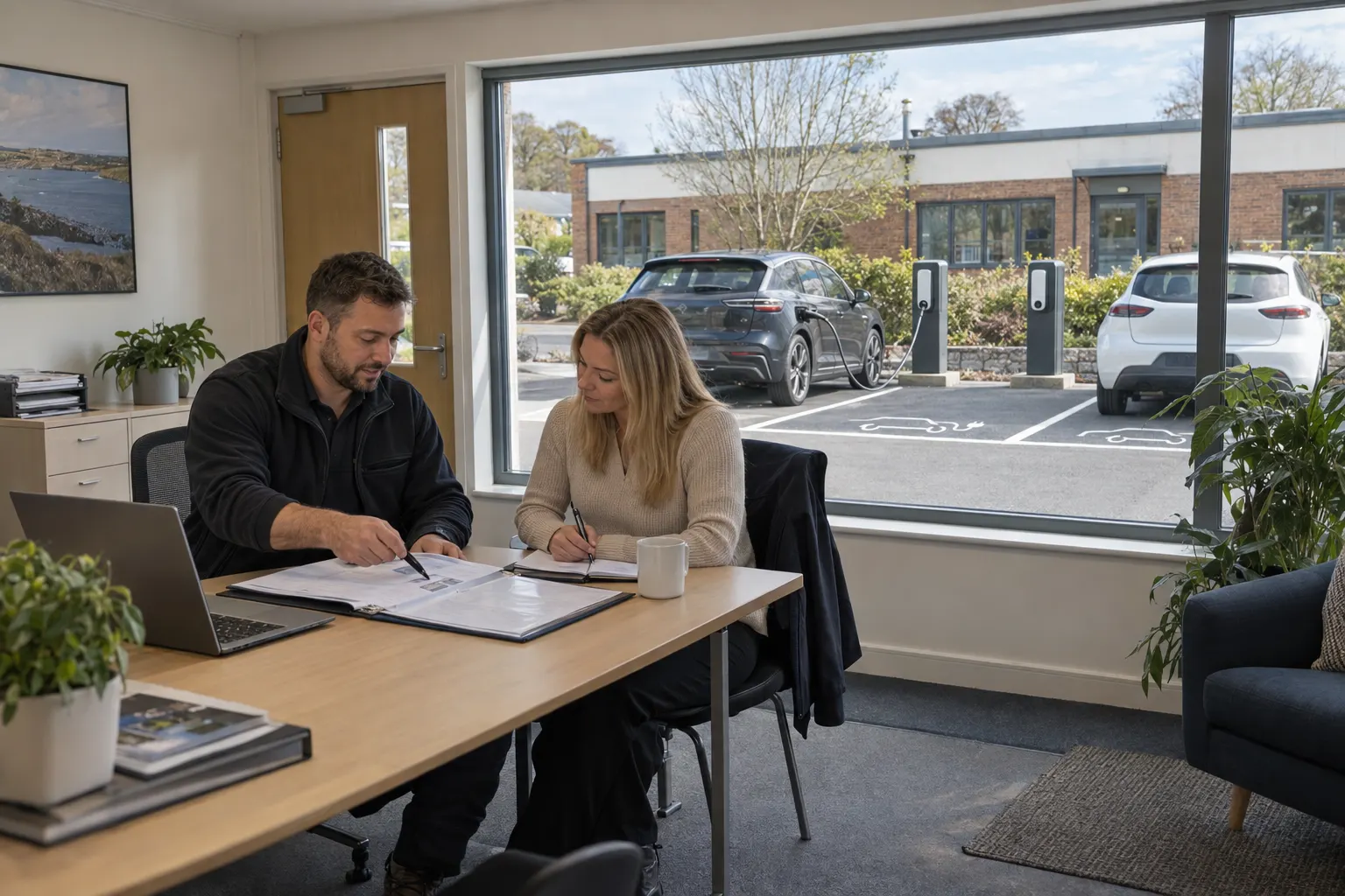 Site checks for commercial EV charging without internet